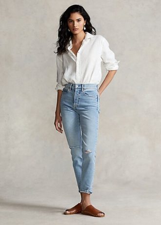 AZURE Women’s Ralph Lauren Callen High-Rise Slim Jeans
