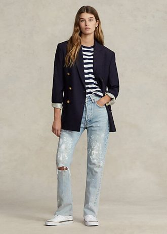 AZURE Women’s Ralph Lauren The Straight Leg Cropped Jeans