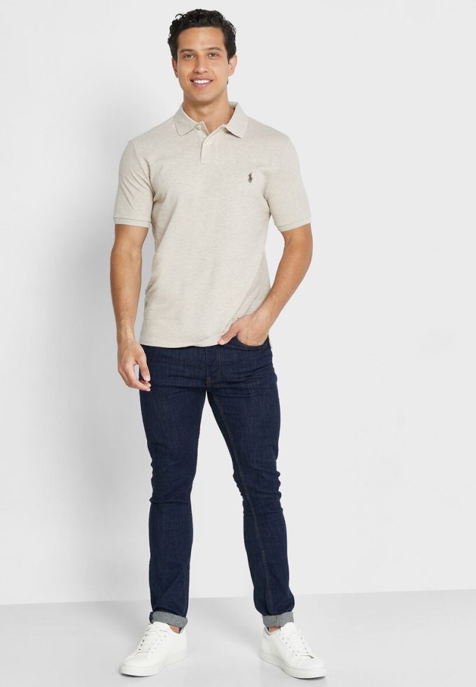 Beige Men’s Ralph Lauren Essential Polo Shirts Beige Men’s Ralph Lauren Essential Polo Shirts