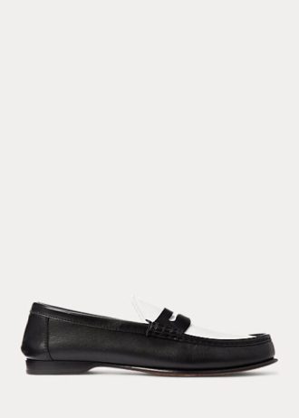 Beige / White Women’s Ralph Lauren Chalmers Calfskin Penny Loafers
