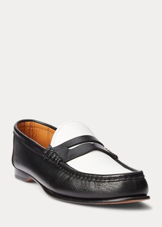 Beige / White Women’s Ralph Lauren Chalmers Calfskin Penny Loafers
