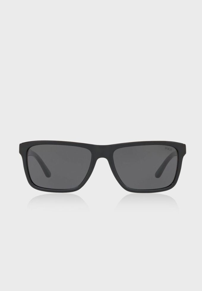 Black Men’s Ralph Lauren 0PH4153 Square Sunglasses