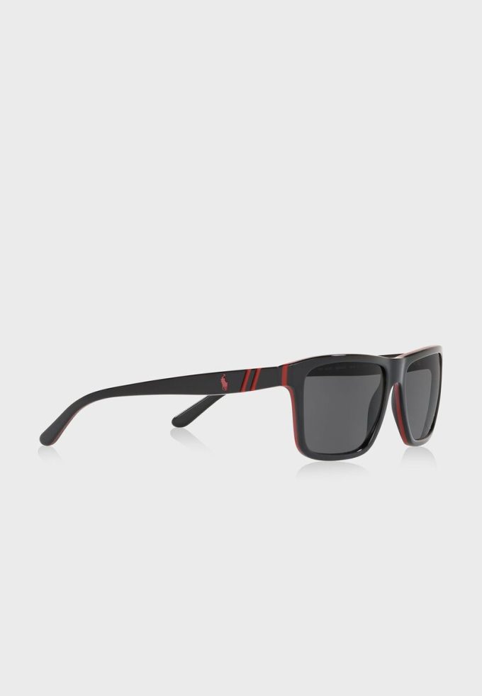 Black Men’s Ralph Lauren 0PH4153 Square Sunglasses