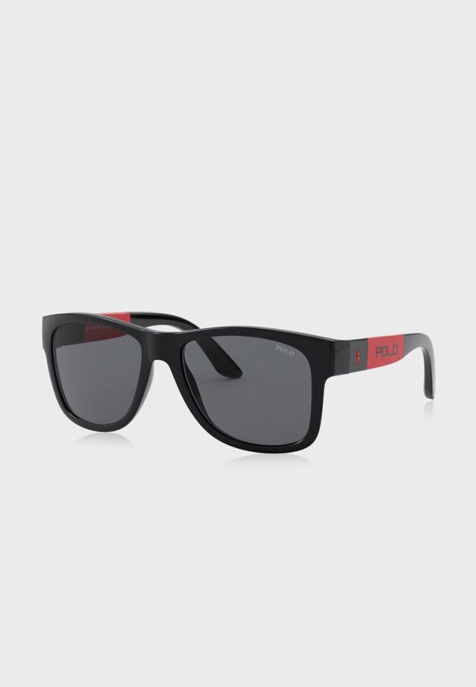 Black Men’s Ralph Lauren 0PH4162 Square Sunglasses