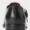 Black Men’s Ralph Lauren Burnished Calfskin Fisherman Sandals