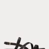 Black Men’s Ralph Lauren Carlion Calfskin Sandals