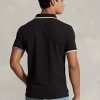 Black Men’s Ralph Lauren Classic Fit Mesh Polo Shirts Black Men’s Ralph Lauren Classic Fit Mesh Polo Shirts