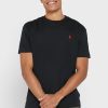 Black Men’s Ralph Lauren Essential Crew Neck T Shirts Black Men’s Ralph Lauren Essential Crew Neck T Shirts