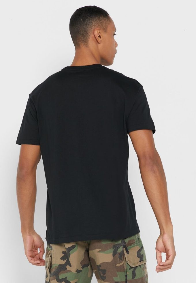 Black Men’s Ralph Lauren Essential Crew Neck T Shirts Black Men’s Ralph Lauren Essential Crew Neck T Shirts