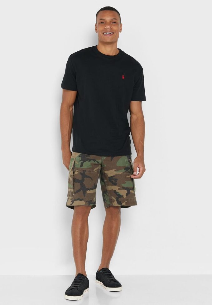 Black Men’s Ralph Lauren Essential Crew Neck T Shirts Black Men’s Ralph Lauren Essential Crew Neck T Shirts