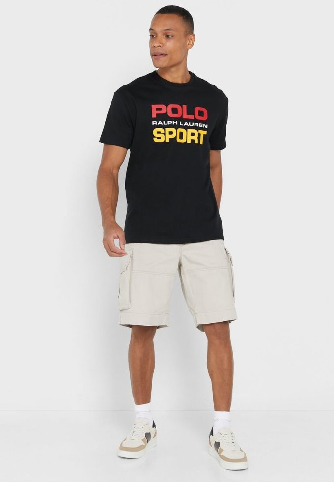 Black Men’s Ralph Lauren Logo Crew Neck T Shirts