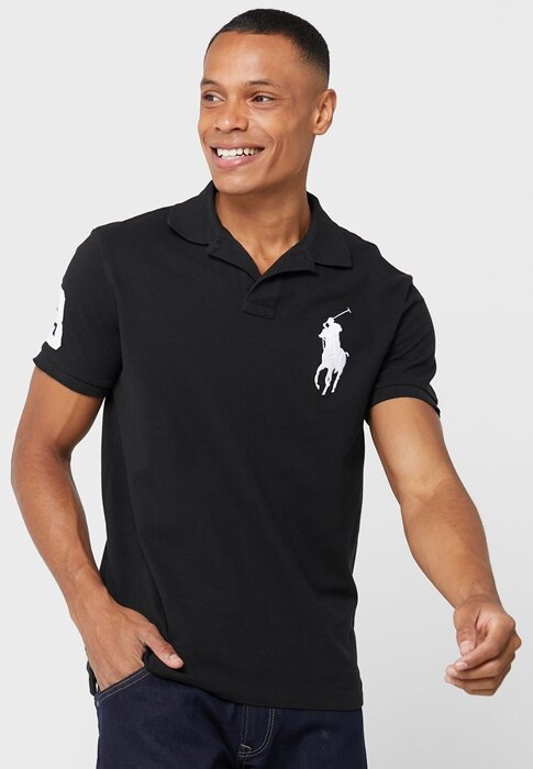 Black Men’s Ralph Lauren Logo Polo Shirts Black Men’s Ralph Lauren Logo Polo Shirts