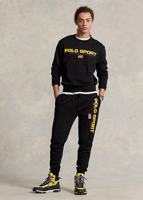 Black Men’s Ralph Lauren Polo Sport Fleece Sweatshirt Black Men’s Ralph Lauren Polo Sport Fleece Sweatshirt