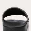 Black Men’s Ralph Lauren Signature Pony Leather Slippers Black Men’s Ralph Lauren Signature Pony Leather Slippers