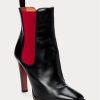 Black / Red Women’s Ralph Lauren Zoie Calfskinie Boots