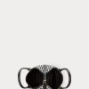 Black/White Houndstooth Women’s Ralph Lauren Houndstooth Mini Bellport Tote Bags