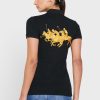 Black Women’s Ralph Lauren Button Detail Shirt Polo Shirts