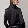 Black Women’s Ralph Lauren Cameron Stretch Mulberry Silk Shirts