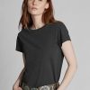 Black Women’s Ralph Lauren Cotton Jersey Crewneck  T Shirts