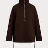 Black Women’s Ralph Lauren Quarter-zip Pullover Fleece Tunic Sweatshirts