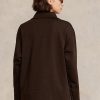 Black Women’s Ralph Lauren Quarter-zip Pullover Fleece Tunic Sweatshirts