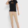 Black Women’s Ralph Lauren Round Neck Graphic Tops