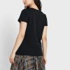 Black Women’s Ralph Lauren Round Neck Logo T Shirts