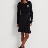 Black Women’s Ralph Lauren Ruffle-Trim Ponte Skirts