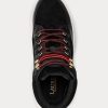 Black Women’s Ralph Lauren Rylee Suede & Leather High-Top Sneakers