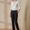 Black Women’s Ralph Lauren Seth Stretch Wool Crepe Pants