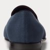 Blue Men’s Ralph Lauren Alonzo Bullion Linen Dress Shoes
