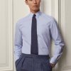 Blue Men’s Ralph Lauren Bengal-stripe Poplin French Cuff Formal Shirts Blue Men’s Ralph Lauren Bengal-stripe Poplin French Cuff Formal Shirts