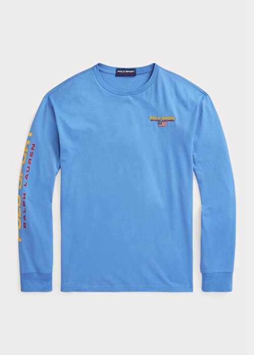 Blue Men’s Ralph Lauren Classic Fit Polo Sport Jersey T Shirts Blue Men’s Ralph Lauren Classic Fit Polo Sport Jersey T Shirts