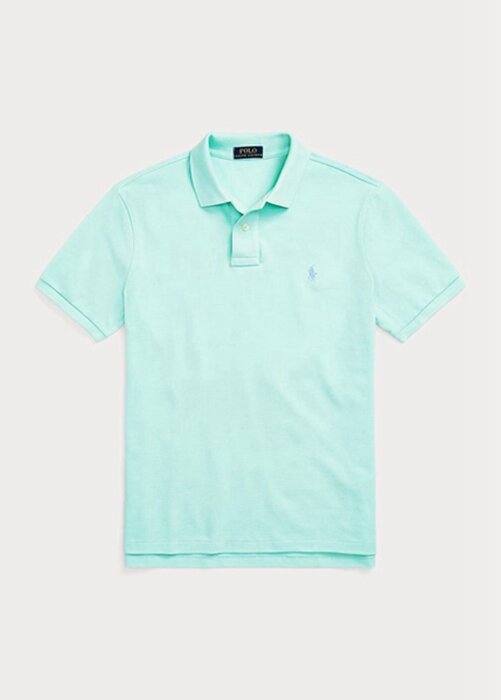 Blue Men’s Ralph Lauren Custom Slim Fit Mesh Polo Shirts Blue Men’s Ralph Lauren Custom Slim Fit Mesh Polo Shirts