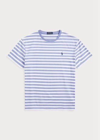 Blue Men’s Ralph Lauren Custom Slim Fit Striped Jersey T Shirts Blue Men’s Ralph Lauren Custom Slim Fit Striped Jersey T Shirts