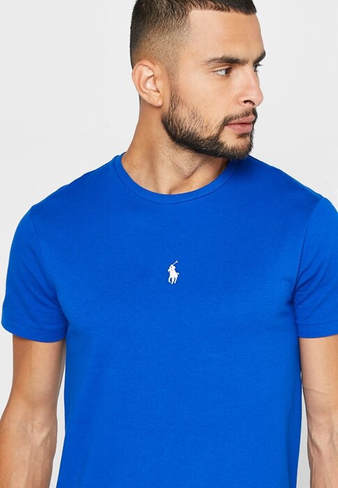 Blue Men’s Ralph Lauren Essential Crew Neck T Shirts Blue Men’s Ralph Lauren Essential Crew Neck T Shirts