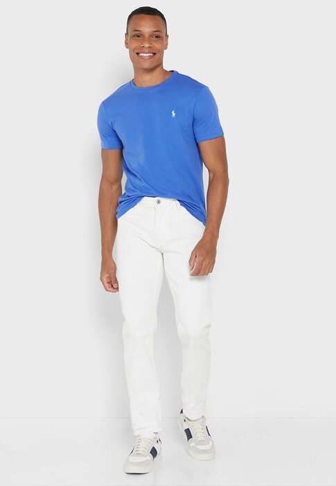 Blue Men’s Ralph Lauren Essential Crew Neck T Shirts Blue Men’s Ralph Lauren Essential Crew Neck T Shirts