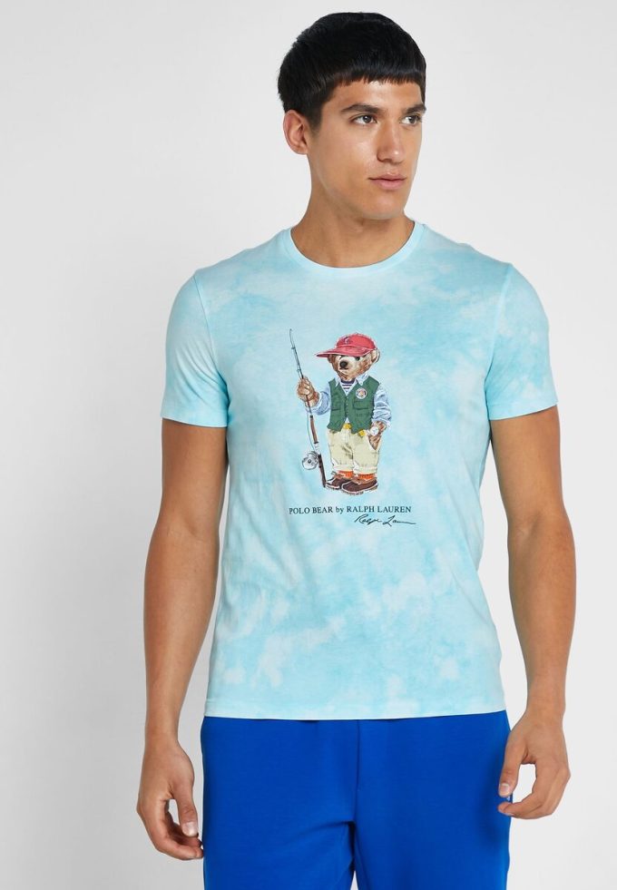 Blue Men’s Ralph Lauren Graphic Crew Neck T Shirts
