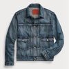 Blue Men’s Ralph Lauren Overdale Indigo Denim Trucker  Jackets