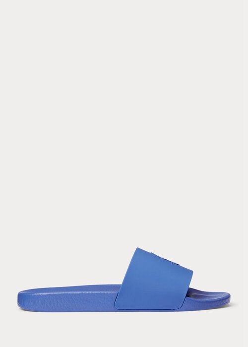 Blue Men’s Ralph Lauren Signature Pony Slippers Blue Men’s Ralph Lauren Signature Pony Slippers