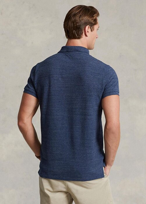 Blue Men’s Ralph Lauren Slim Fit Mesh Polo Shirts Blue Men’s Ralph Lauren Slim Fit Mesh Polo Shirts
