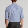Blue Men’s Ralph Lauren Slim Fit Striped Poplin Formal Shirts Blue Men’s Ralph Lauren Slim Fit Striped Poplin Formal Shirts