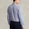 Blue Men’s Ralph Lauren Slim Fit Striped Stretch Poplin Formal Shirts Blue Men’s Ralph Lauren Slim Fit Striped Stretch Poplin Formal Shirts