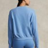 Blue Women’s Ralph Lauren Fleece Crewneck Sweatshirts