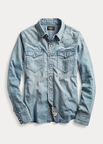 Blue Women’s Ralph Lauren Indigo Denim Western Shirts