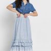 Blue Women’s Ralph Lauren Ruffle High Waist Skirts