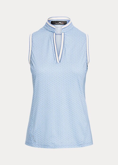 Blue Women’s Ralph Lauren Tailored Fit Sleeveless Piqué Shirts Blue Women’s Ralph Lauren Tailored Fit Sleeveless Piqué Shirts