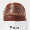 Brown Men’s Ralph Lauren Keaton Leather Penny Loafers