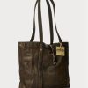 Brown Men’s Ralph Lauren Leather Tote Bags