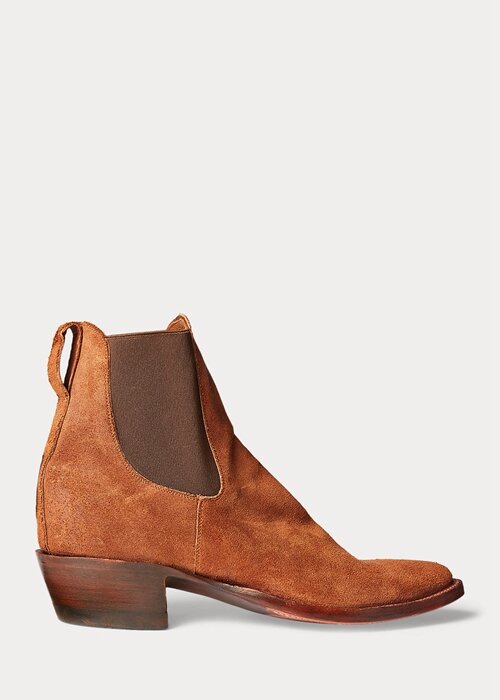 Brown Men’s Ralph Lauren Plainview Suede Chelsea Boots Brown Men’s Ralph Lauren Plainview Suede Chelsea Boots